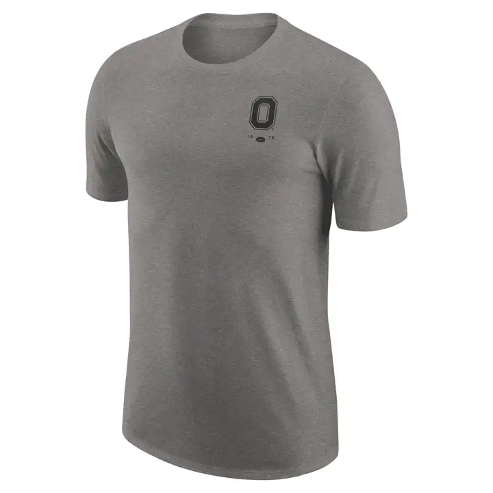 T-shirt à trois logos NCAA Ohio State Buckeyes 22 dkgry