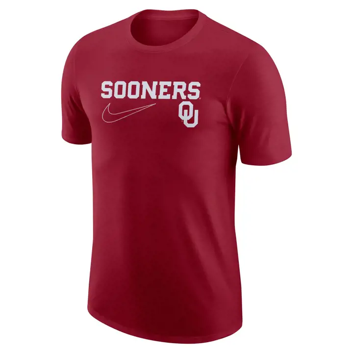 T-Shirt Oklahoma Sooners NCAA Cotton Max 90 Swoosh 22 écarlate