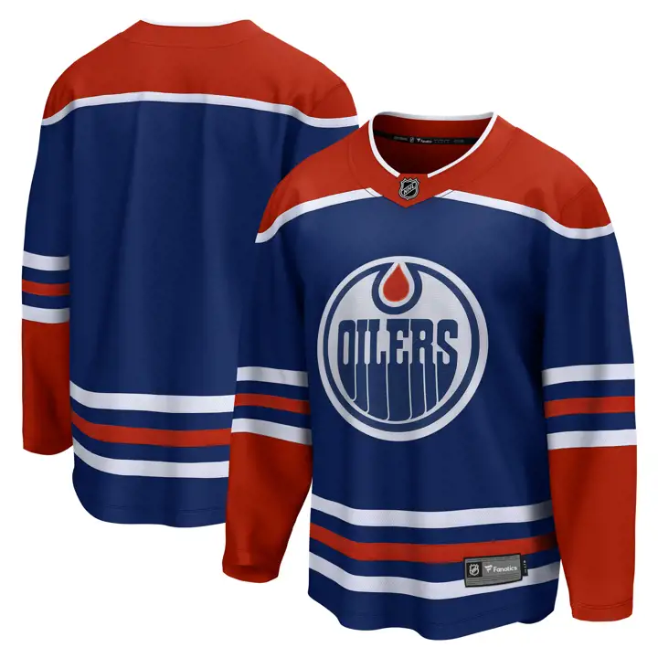 Maillot breakaway NHL des Oilers d'Edmonton Rbl
