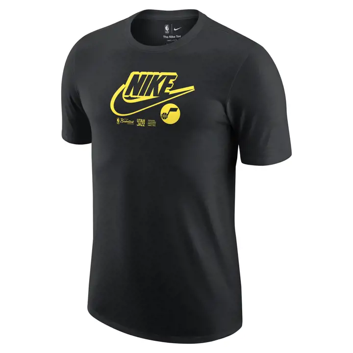 UTAH JAZZ NBA T-shirt logo virgule noir/noir