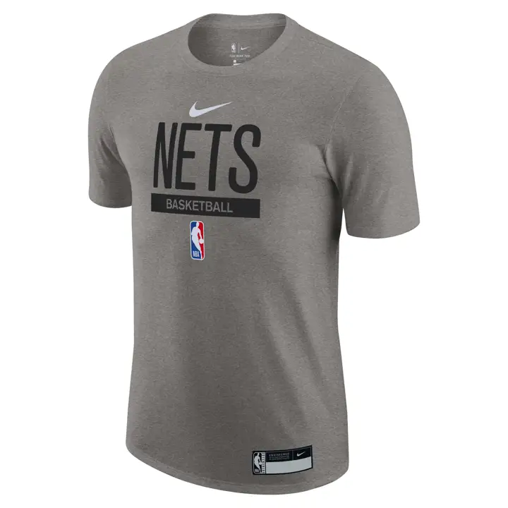 T-shirt BROOKLYN NETS NBA Practice Legend gris