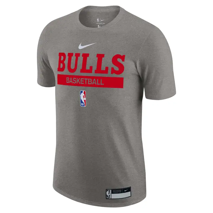 T-shirt CHICAGO BULLS NBA Practice Legend gris
