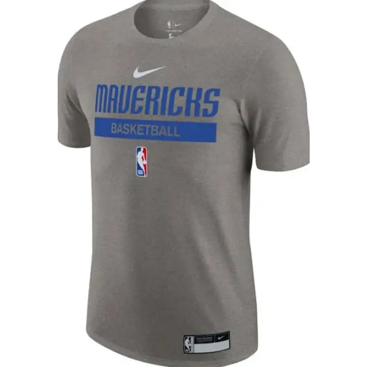 T-shirt légendaire DALLAS MAVERICKS NBA Practice gris