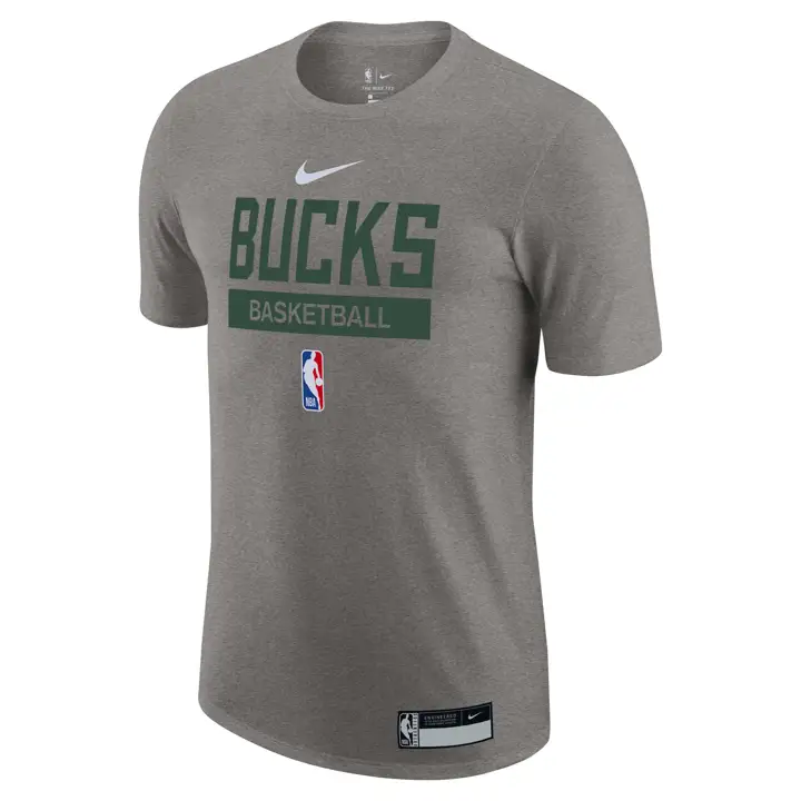 T-shirt MILWAUKEE BUCKS NBA Practice Legend gris