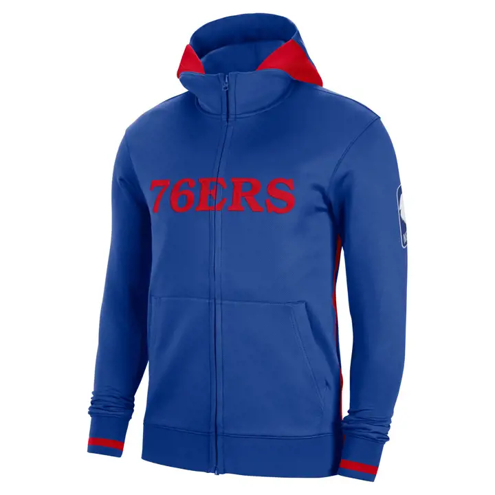 PHILADELPHIA 76ERS NBA Showtime Hooded FZ 22 Bleu
