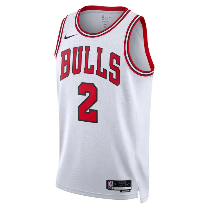 MAILLOT SWINGMAN ASSOCIATION NBA BULLS Lonzo Ball BLANC