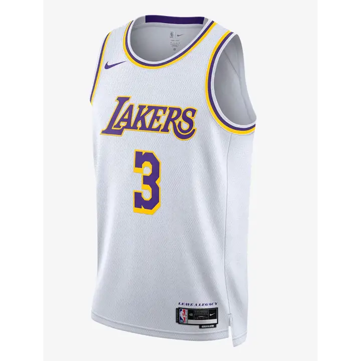 MAILLOT SWINGMAN NBA LA LAKERS ASSOCIATION Anthony Davis BLANC