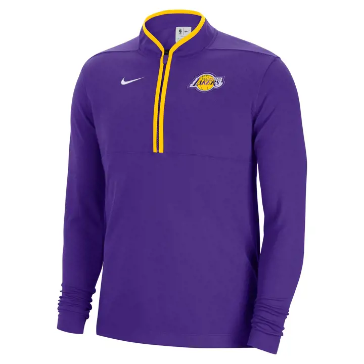Haut à demi-zip Nike Dri-FIT NBA Los Angeles Lakers PUR