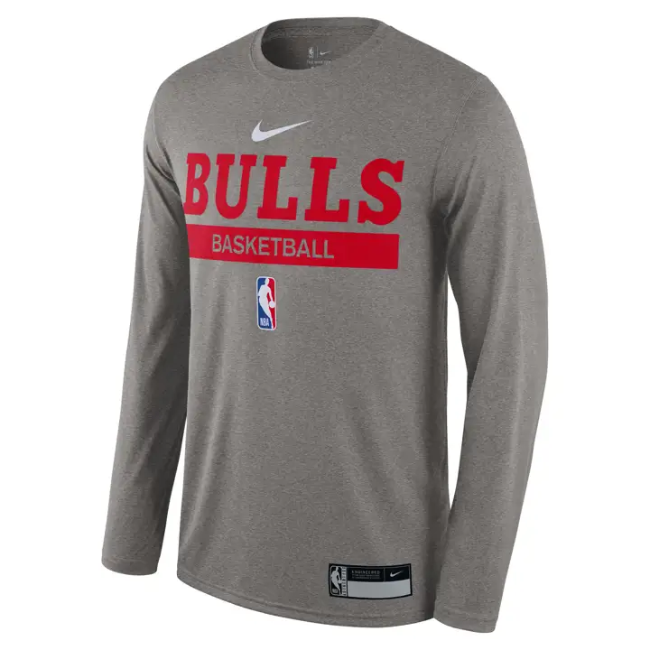 CHICAGO BULLS NBA Practice LS T-Shirt 22 GRY