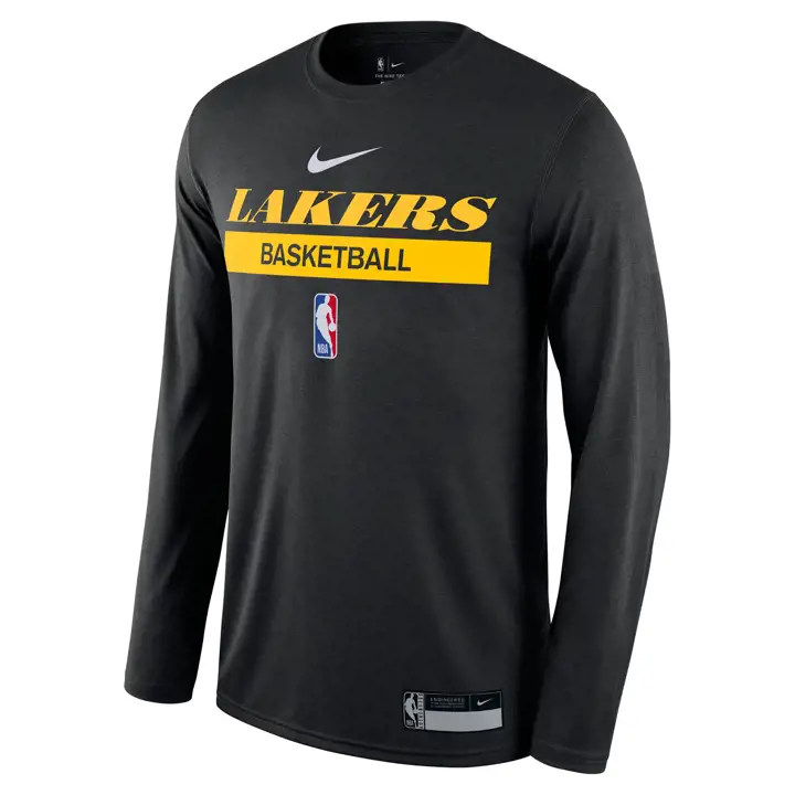 T-shirt à manches longues d'entraînement NBA Los Angeles Lakers 22 noir