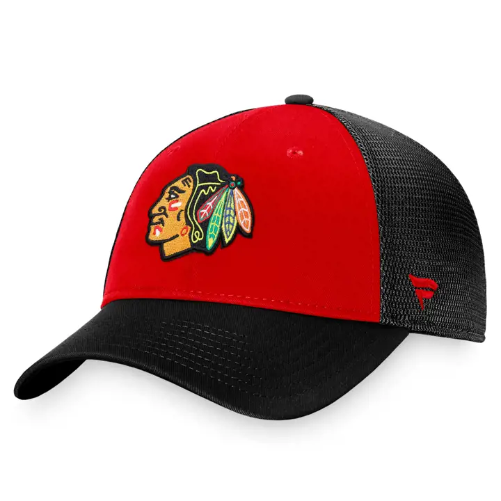 CHICAGO BLACKHAWKS NHL SE Authentic Pro Casquette en maille ajustée ROUGE