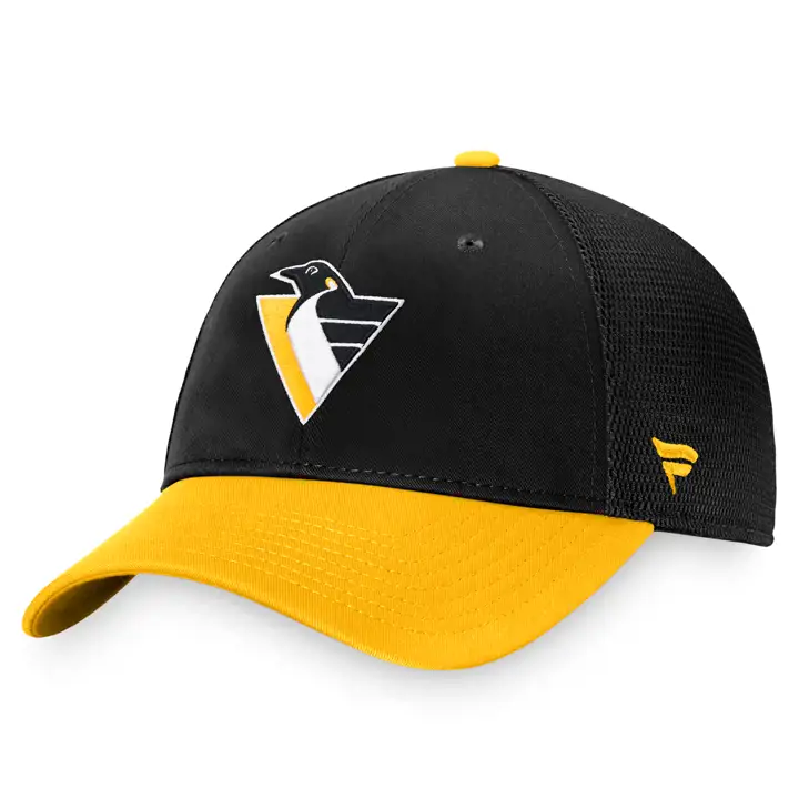 PITTSBURGH PENGUINS LNH Casquette authentique Pro Adj Meshback NOIRE