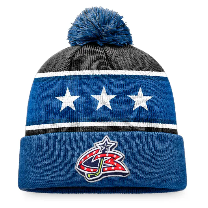 COLUMBUS BLUE JACKETS NHL SE Authentic Pro Bonnet Pompon KGRN