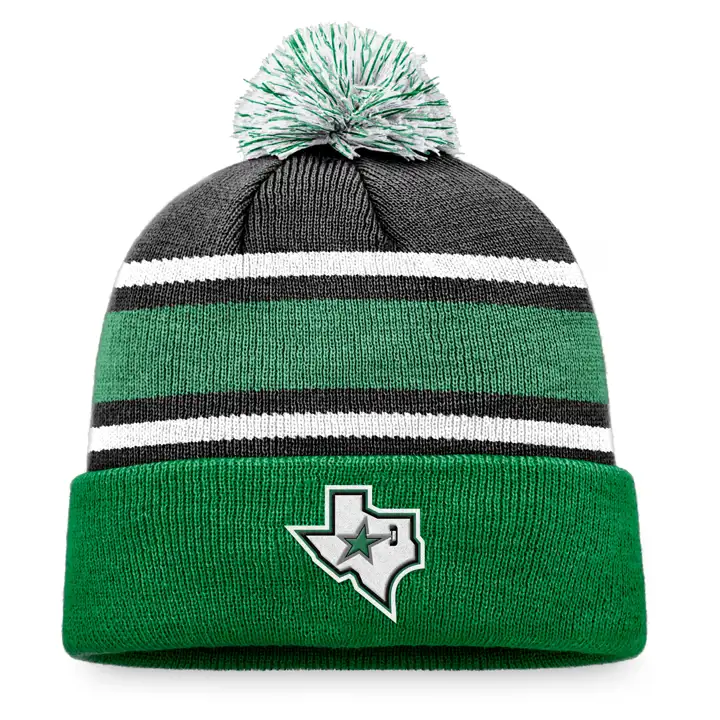 DALLAS STARS LNH Authentique Pro Bonnet à pompon rouge