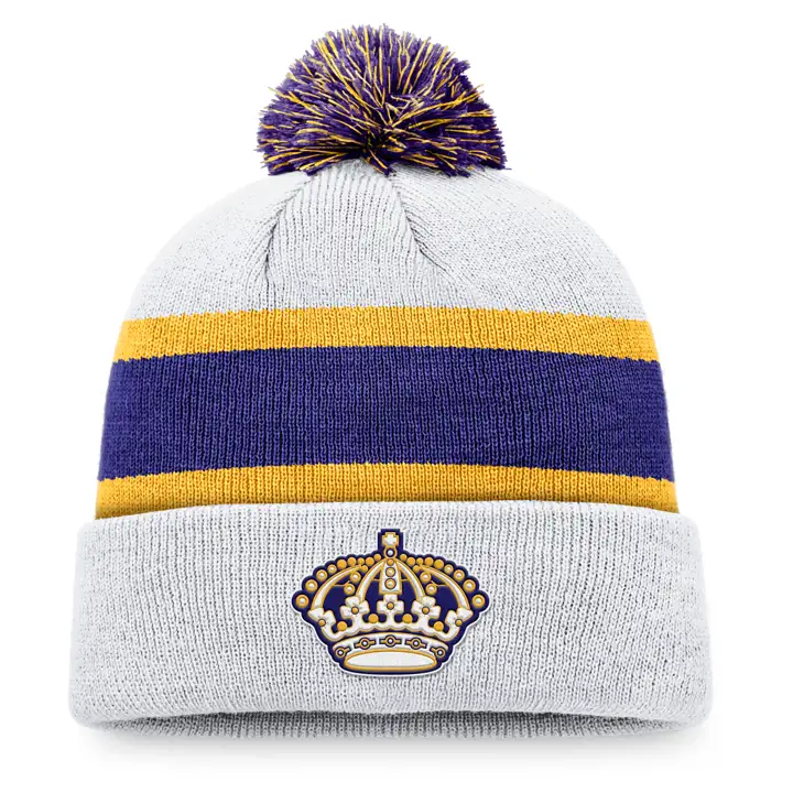 LOS ANGELES KINGS NHL SE Bonnet à pompon Authentic Pro