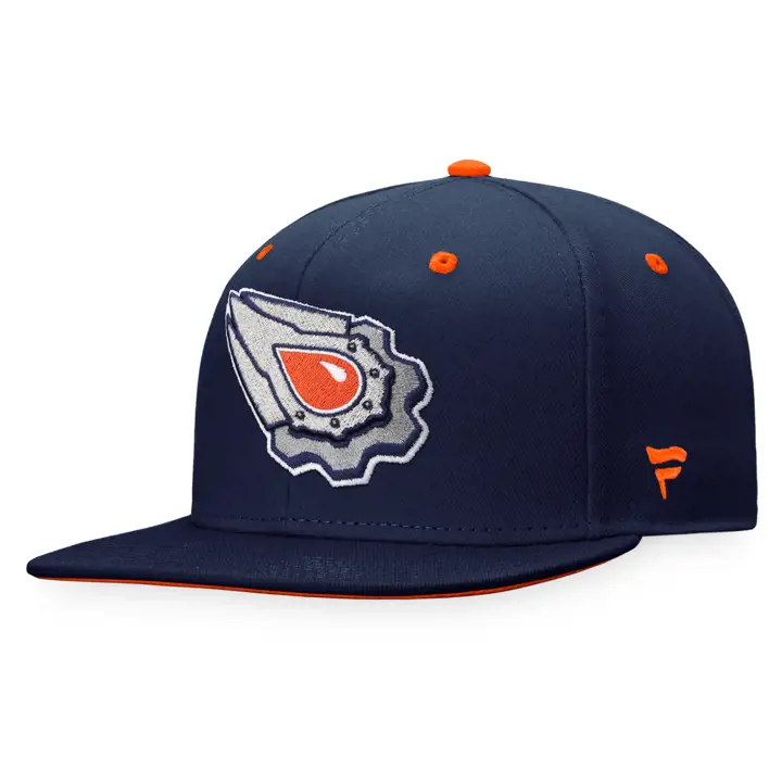 CASQUETTE SNAPBACK PRO AUTHENTIQUE NHL DES EDMONTON OILERS BLEU MARINE