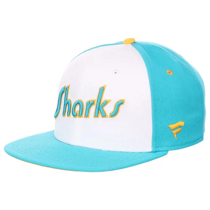 CASQUETTE SAN JOSE SHARKS LNH Authentic Pro Snapback BLANC