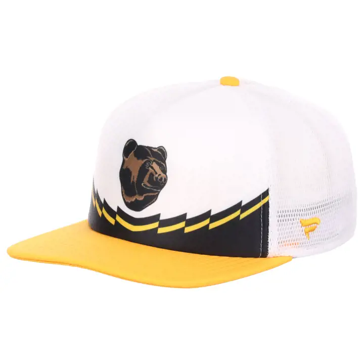 BOSTON BRUINS LNH Casquette de routier en mousse avec face avant noire