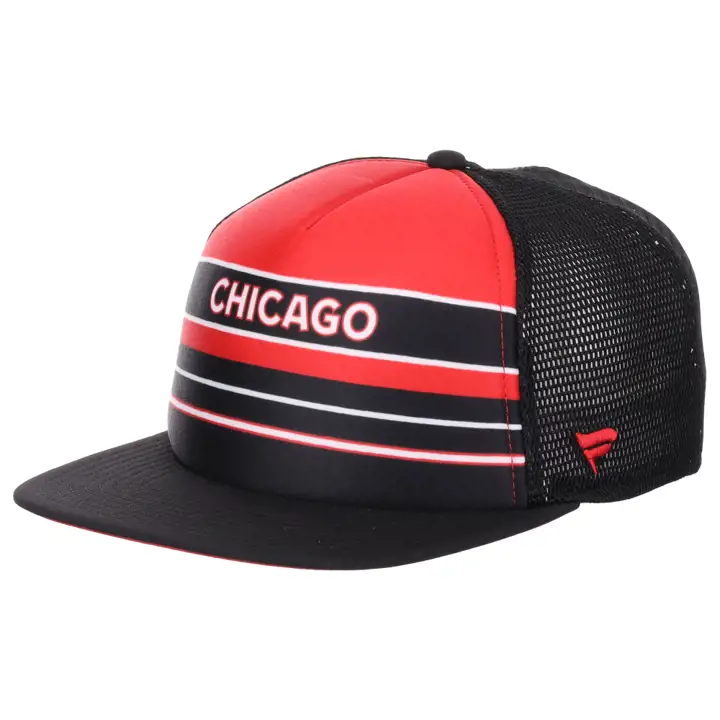 CHICAGO BLACKHAWKS LNH Casquette de routier en mousse rouge