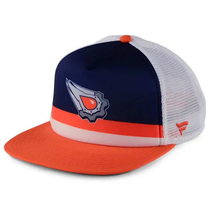CASQUETTE TRUCKER EN MOUSSE AVANT EDMONTON OILERS NHL BLEU MARINE