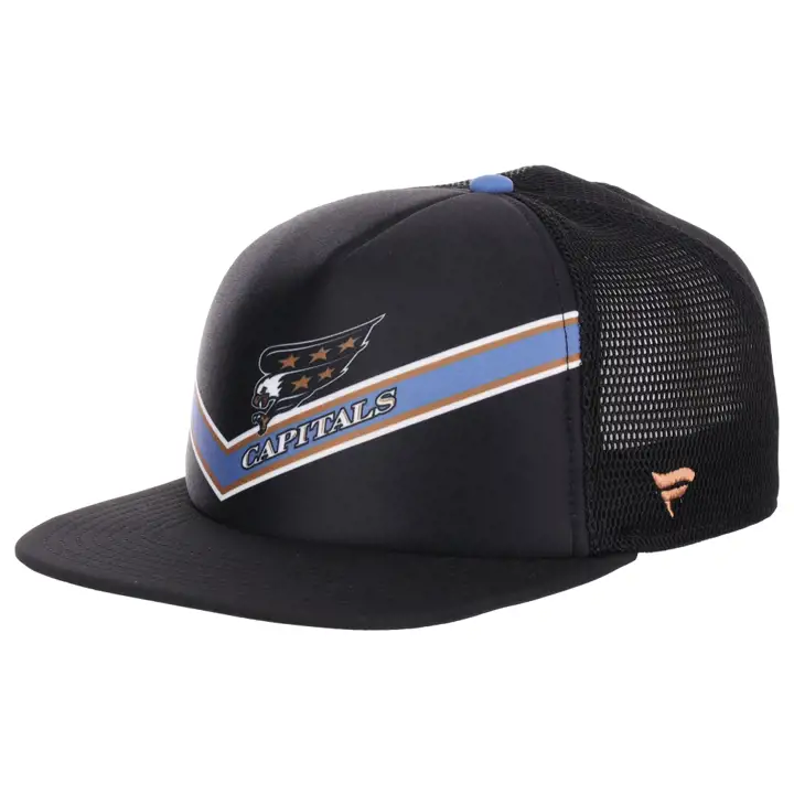 WASHINGTON CAPITALS NHL Casquette Trucker à Façade Mousse Noir