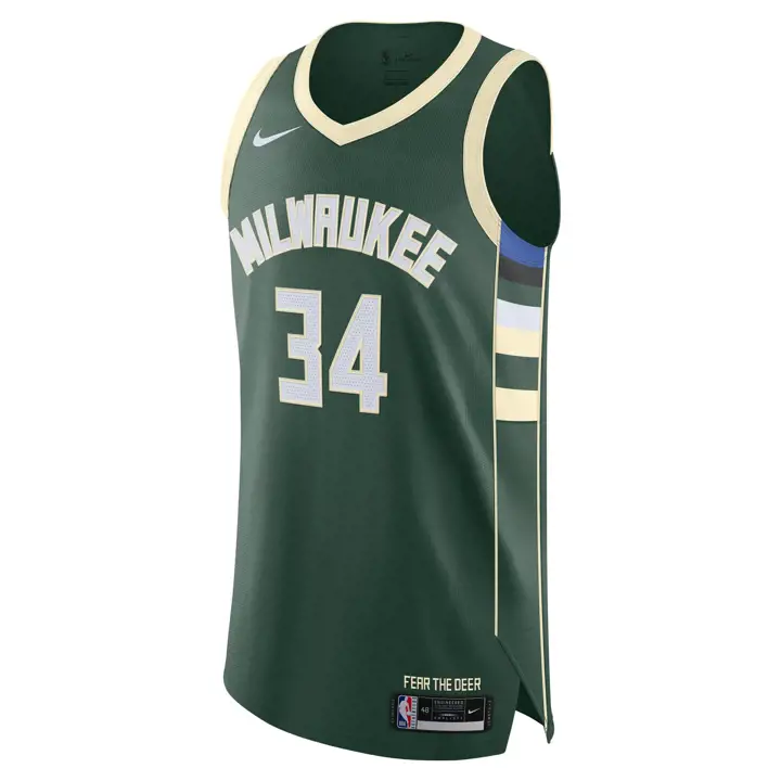 Maillot Authentique NBA des Bucks Giannis Antetokounmpo GRN