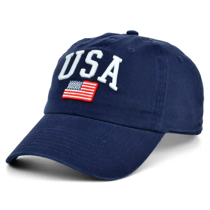 Casquette Americana Dad Hat Marine USA et Drapeau Couronnes Ordinaires