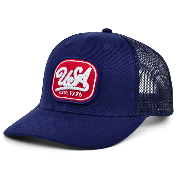 Local Crowns Casquette trucker Americana marine/marine Écusson USA