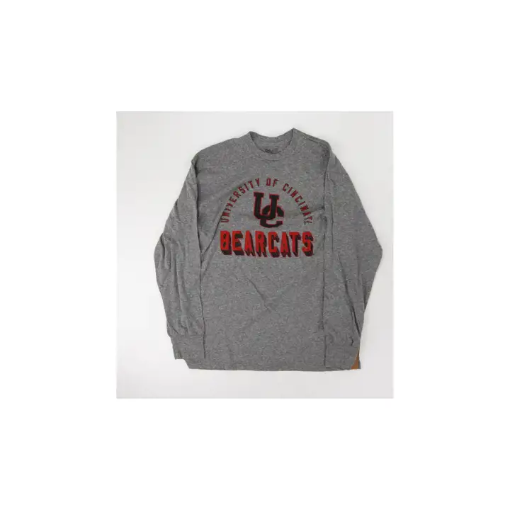 T-shirt manches longues triblend NCAA Cincinnati Bearcats gris