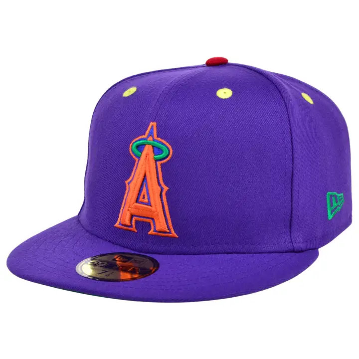 ANAHEIM ANGELS MLB COULEUR UV ROYGBIV 2.0 59FIFTY violet/vert 50ÈME