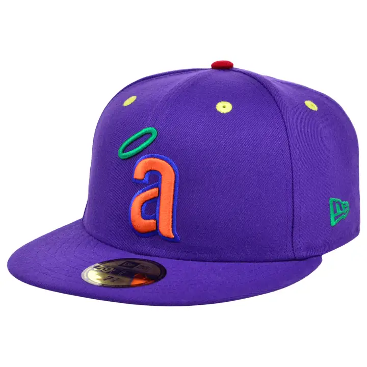 CALIFORNIA ANGELS MLB COULEUR UV ROUGEORANGEJAUNEVIOLETBLEUVERTINDIGO 2.0 59FIFTY pur/vrt 3
