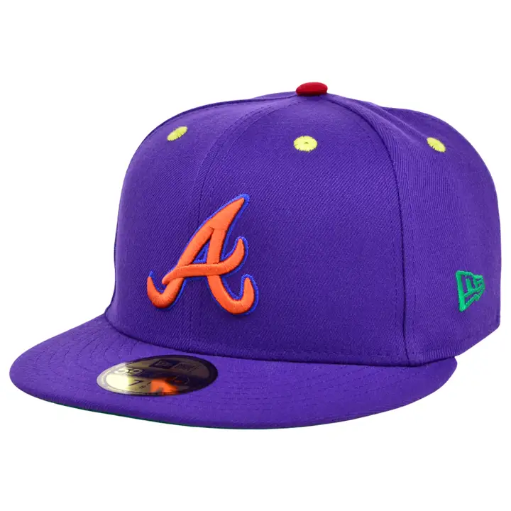 CASQUETTE ATLANTA BRAVES MLB COLOR UV ROYGBIV 2.0 59FIFTY violet/vert WS 1