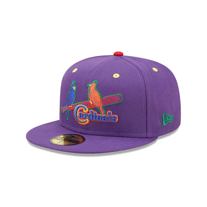 CASQUETTE MLB 59FIFTY ST. LOUIS CARDINALS COULEUR UV ROYGBIV 2.0 PUR/GRN
