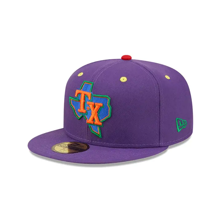TEXAS RANGERS MLB COLOR UV ROYGBIV 2.0 59FIFTY pur/grn INN 2
