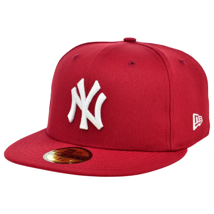 CASQUETTE AJUSTÉE 59FIFTY MLB COLOR UV SALMON SANGRIA DES NY YANKEES bordeaux/lave