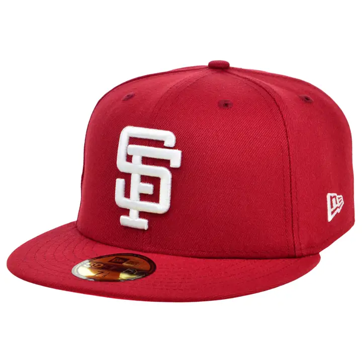 SA GIANTS MLB COLOR UV SALMON SANGRIA 59FIFTY bordeaux/lave