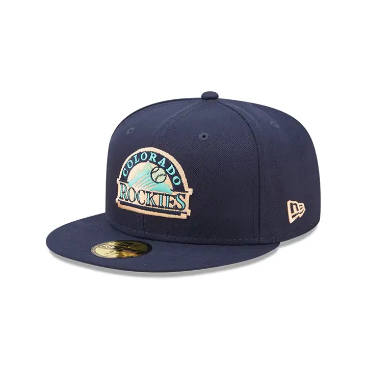 CO ROCKIES MLB COLOR UV OCEANSIDE PEACH 59FIFTY marine/org WS