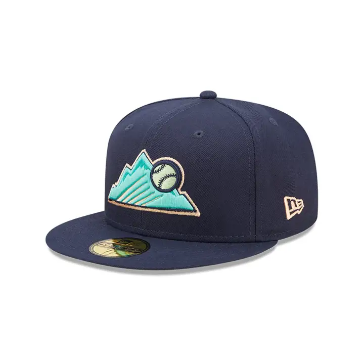 CO ROCKIES MLB COLOR UV OCEANSIDE PEACH 59FIFTY marine/orange vif 25