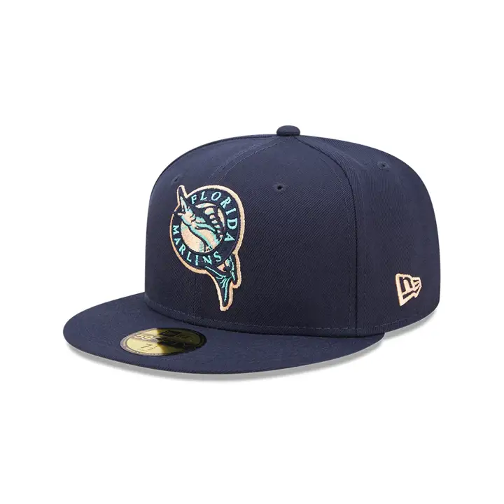 FLORIDA MARLINS MLB COLOR UV OCEANSIDE PEACH 59FIFTY bleu marine/lo