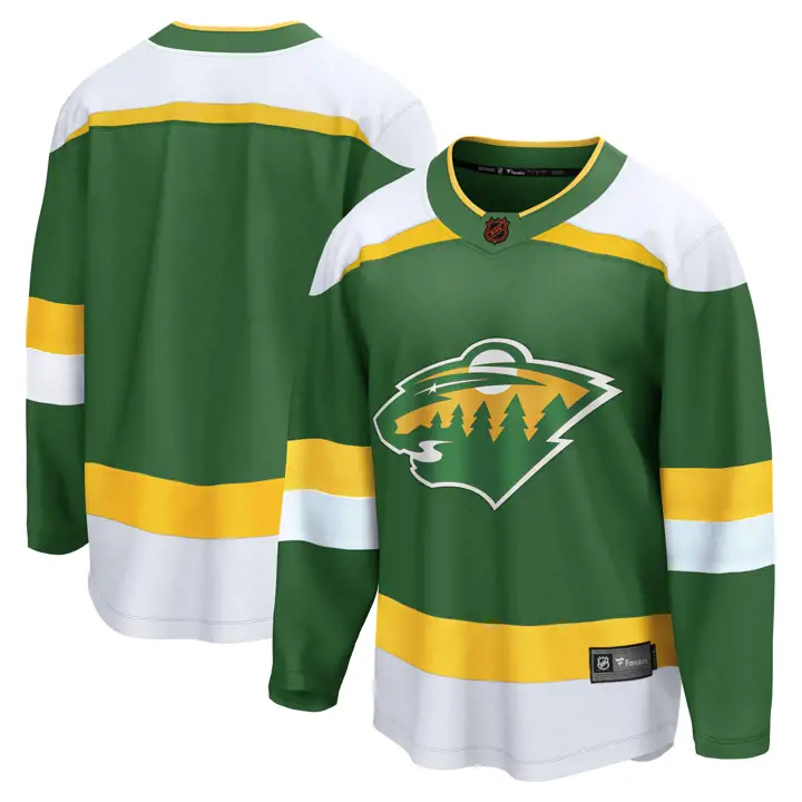 Maillot NHL édition spéciale Breakaway Minnesota Wild 22 VERT