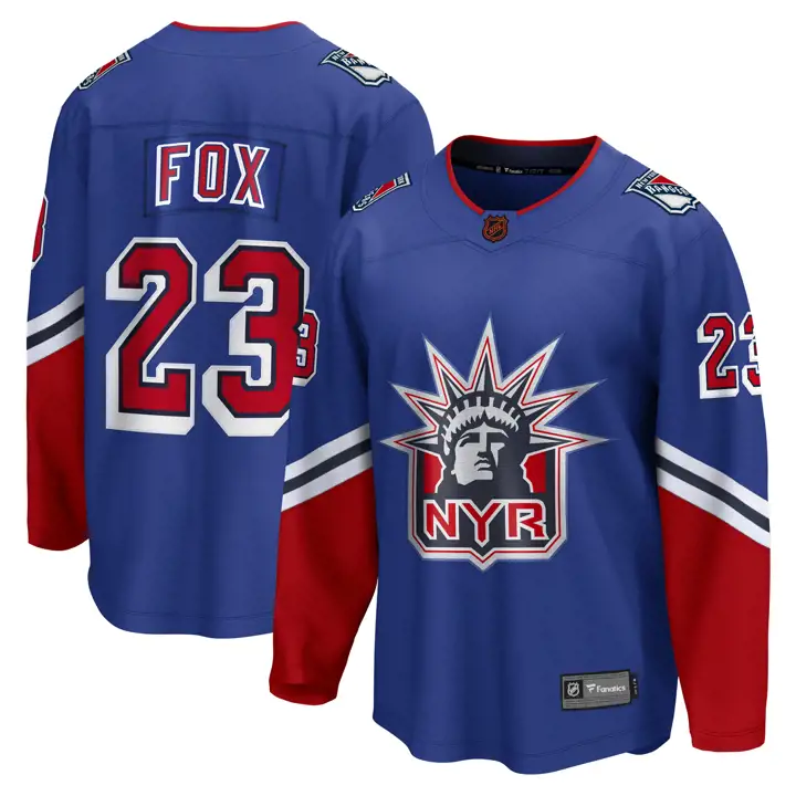 Maillot de Joueur Édition Spéciale LNH des Rangers de New York 22 Adam Fox RBL