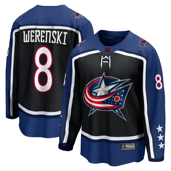 Maillot de joueur BLUE JACKET NHL Édition spéciale 22 Zach Werenski
