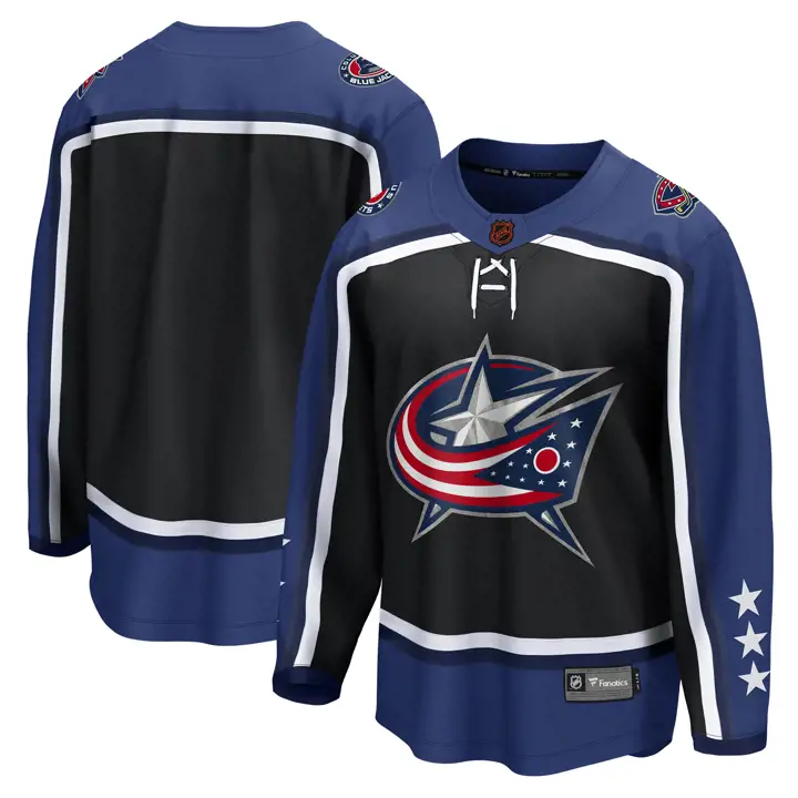 Maillot Fanatics Breakaway Édition Spéciale NHL Blue Jackets 22 Noir