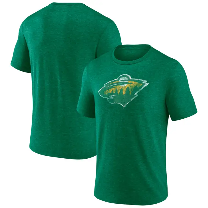 T-shirt triblended édition spéciale Minnesota Wild NHL 22 GRN