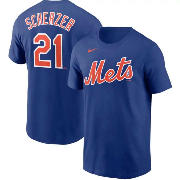 T-shirt MLB Nike N&N Joueur New York Mets Max Scherzer rbl