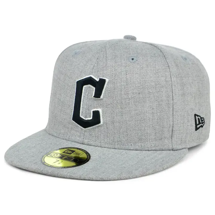Guardians MLB HEATHER BLK/WHT 59FIFTY GRIS CLAIR