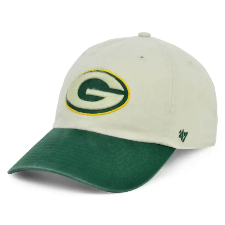 GREEN BAY PACKERS NFL Casquette '47 Clean Up STONE/DKGRN