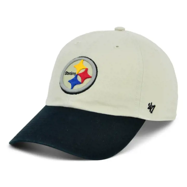 PITTSBURGH STEELERS NFL Casquette '47 Clean Up STONE/BLK