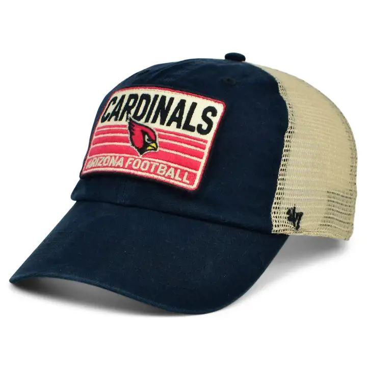 Casquette réglable NFL "Four Stroke '47 Clean Up BLK/STONE" des ARIZONA CARDINALS