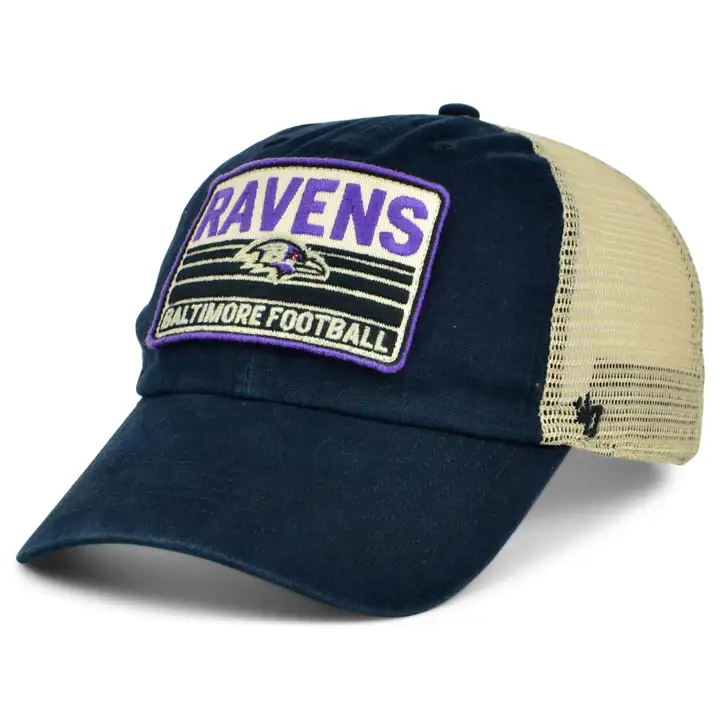 BALTIMORE RAVENS NFL Casquette "Four Stroke '47 Clean Up" Noire/Stone